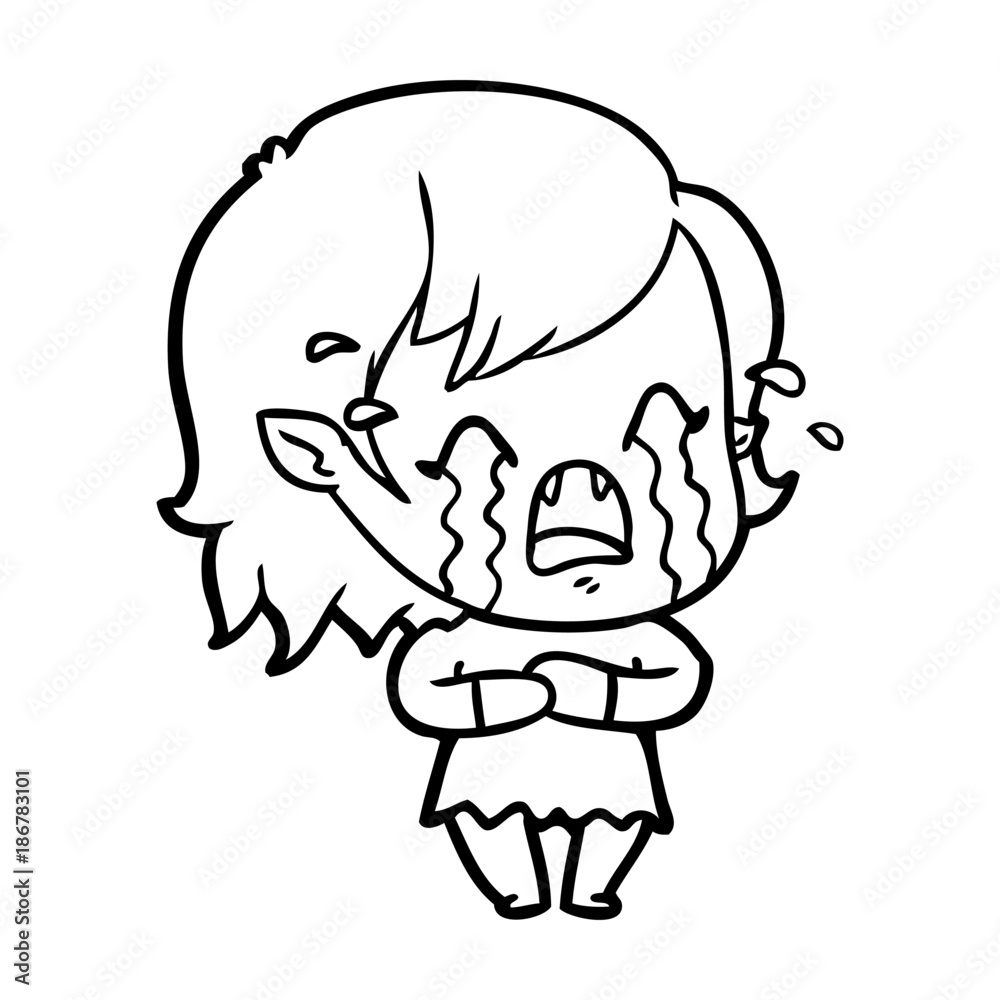 cartoon crying vampire girl cartoon crying vampire girl