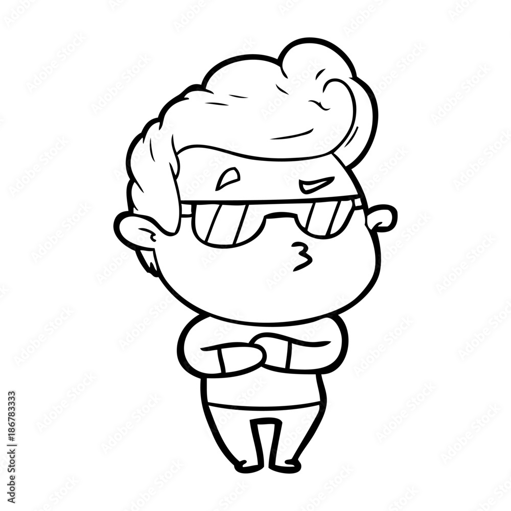 cartoon cool guy cartoon cool guy