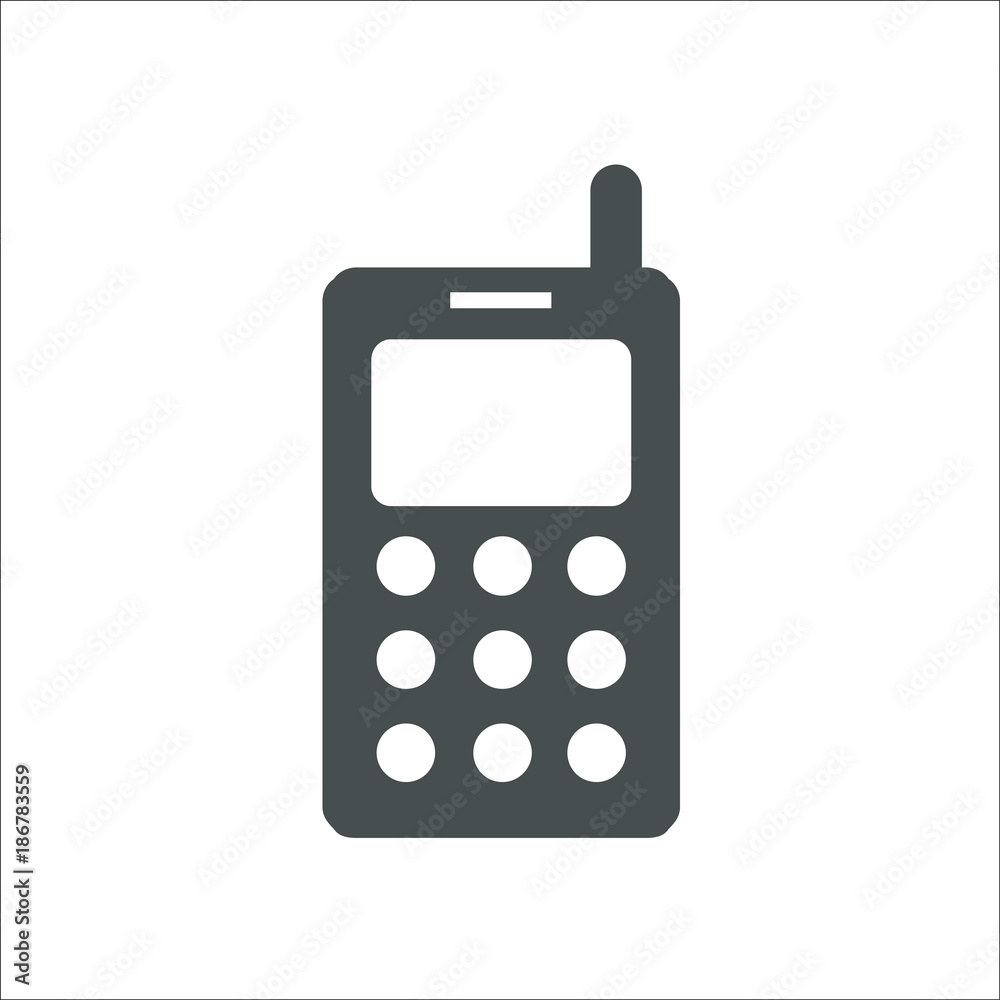 Mobile phone icon. Illustration Mobile phone icon. Illustration