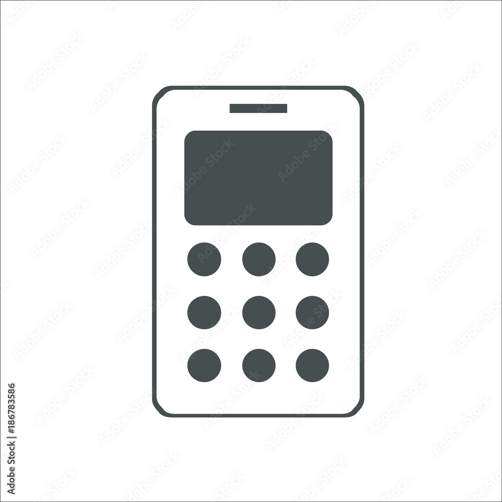 Mobile phone icon. Illustration Mobile phone icon. Illustration