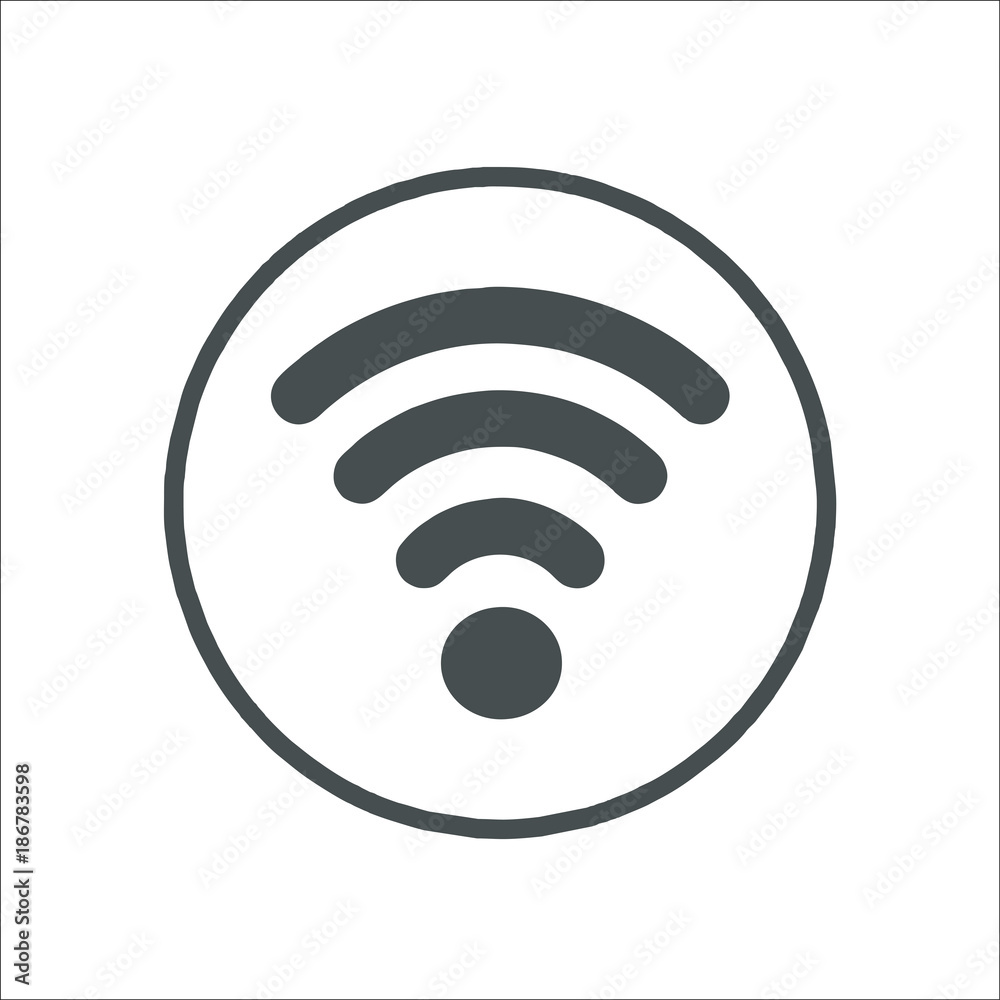 Wi fi icon. Illustration Wi fi icon. Illustration