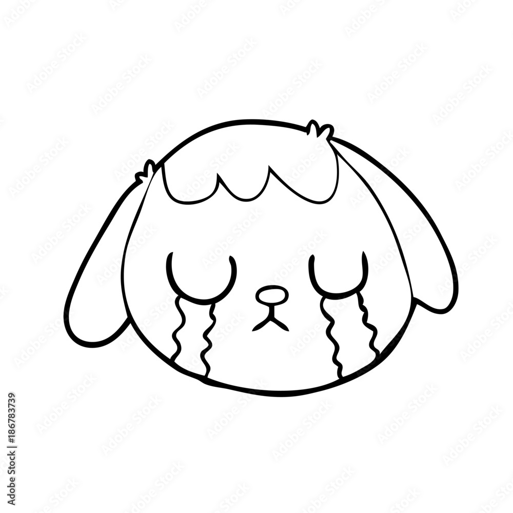 cartoon dog face crying cartoon dog face crying