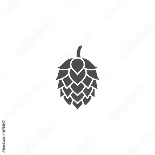 Hop silhouette vector template