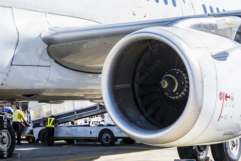 Obraz premium Plane Tubine engine