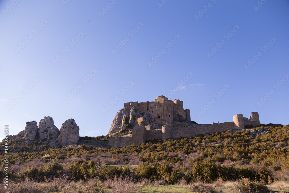 Loarre Castle (Castillo de Loarre) in Huesca Province, Aragon, Spain