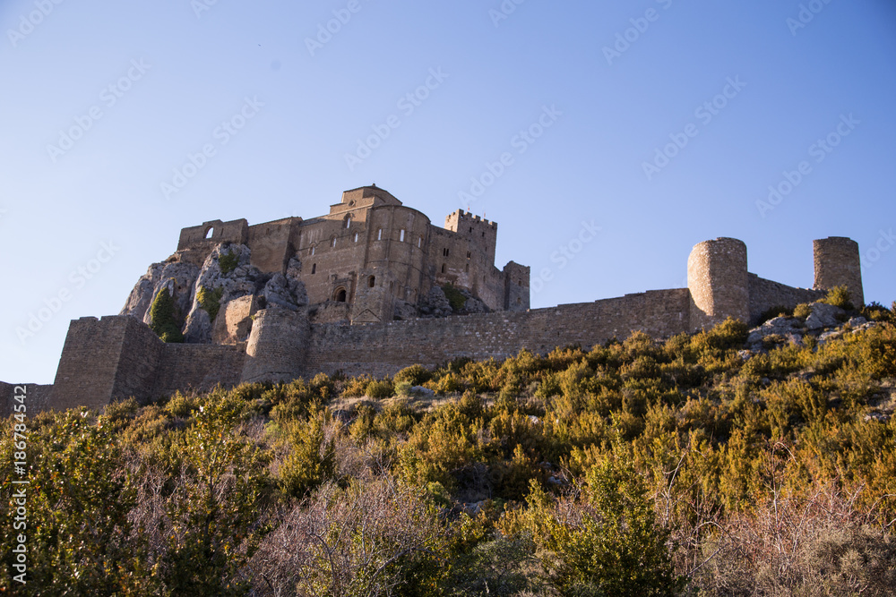 Loarre Castle (Castillo de Loarre) in Huesca Province, Aragon, Spain