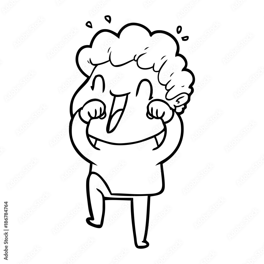 cartoon happy man cartoon happy man
