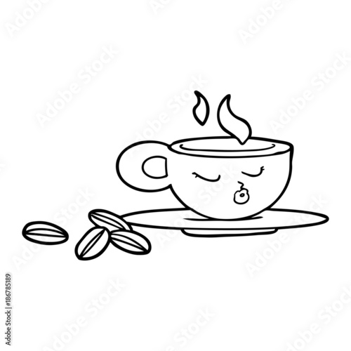 cartoon espresso mug