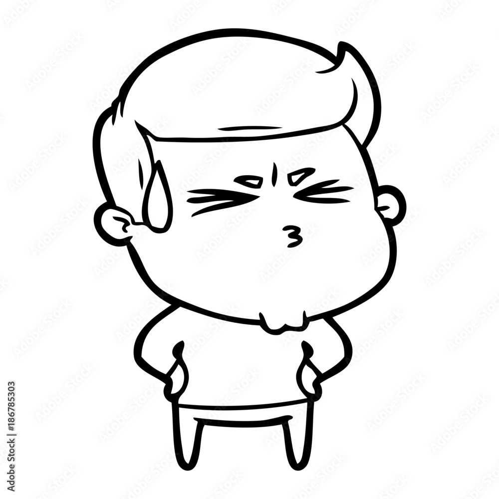cartoon frustrated man cartoon frustrated man