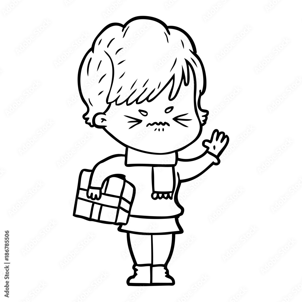 cartoon frustrated woman cartoon frustrated woman
