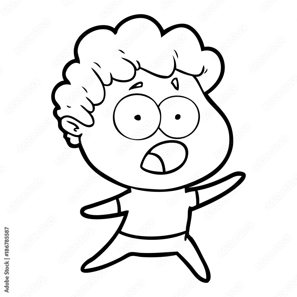 cartoon man gasping in surprise cartoon man gasping in surprise