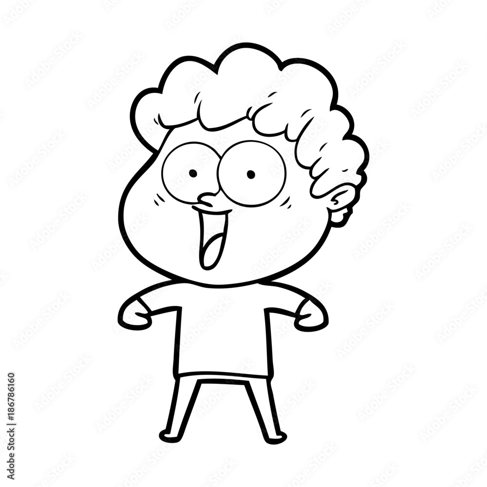 cartoon happy man cartoon happy man
