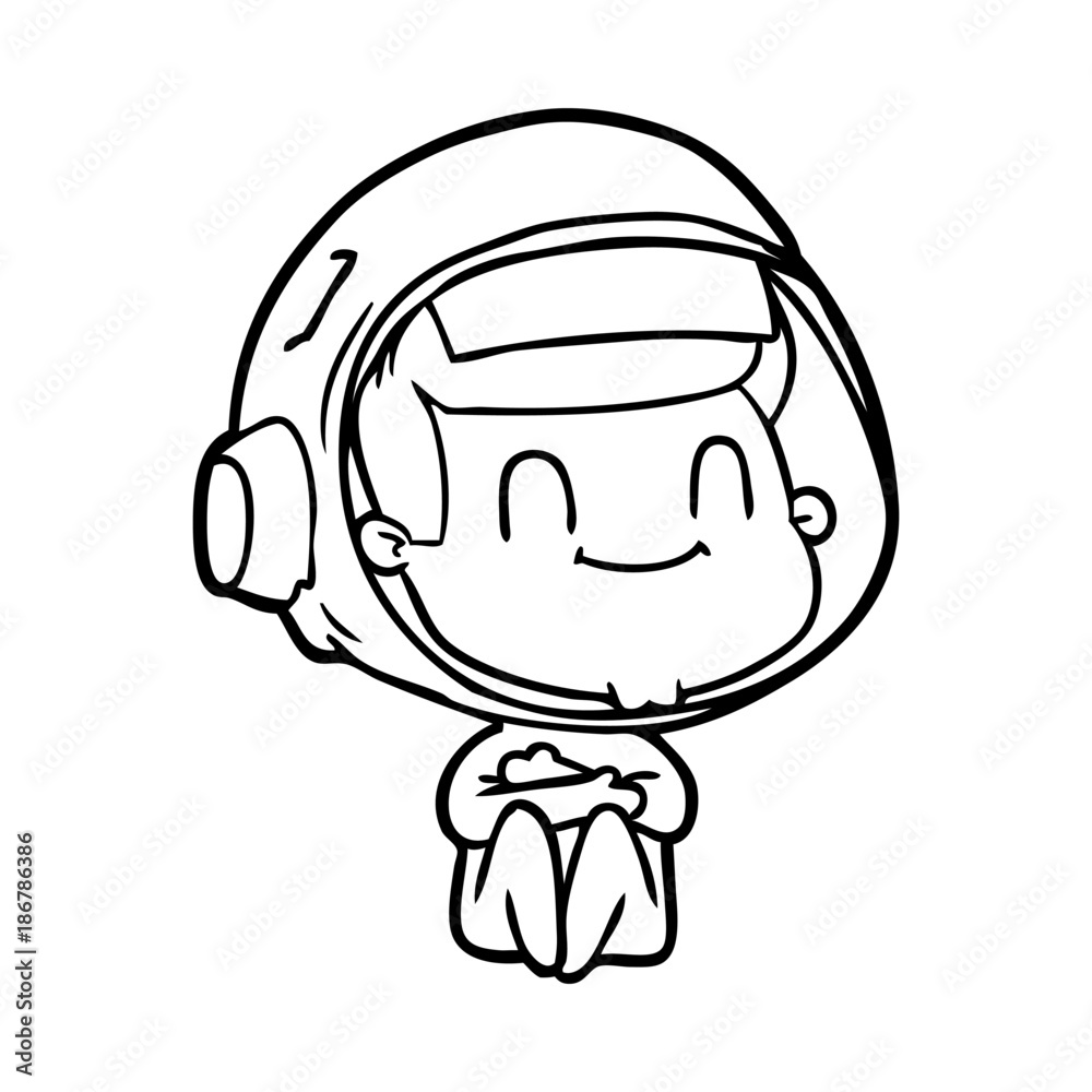 happy cartoon astronaut happy cartoon astronaut
