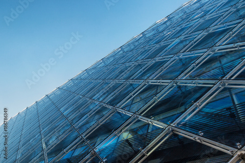 Glass building abstract background