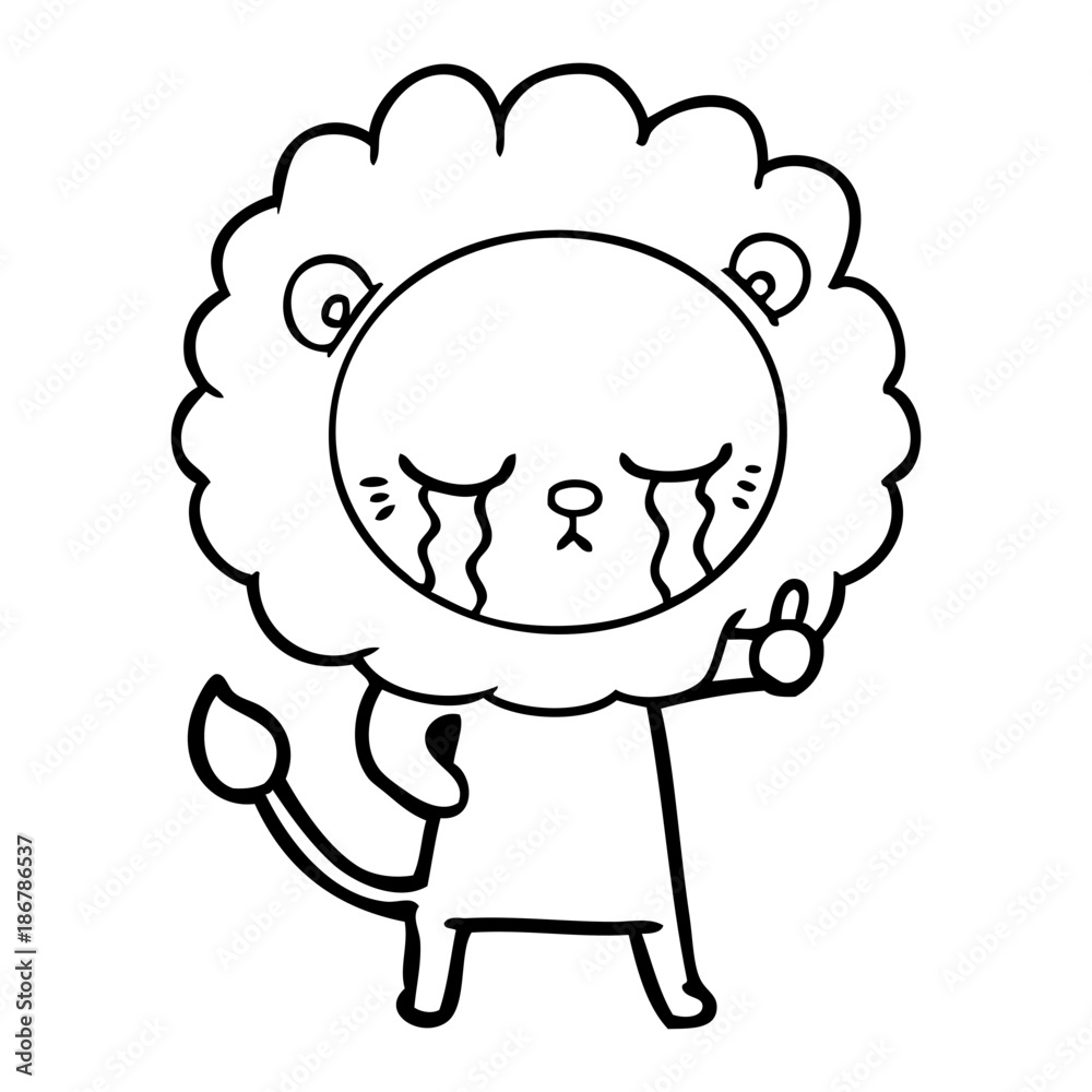 crying cartoon lion crying cartoon lion