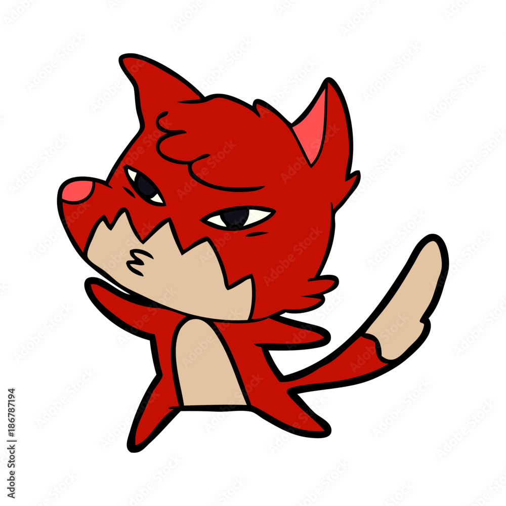 clever cartoon fox clever cartoon fox