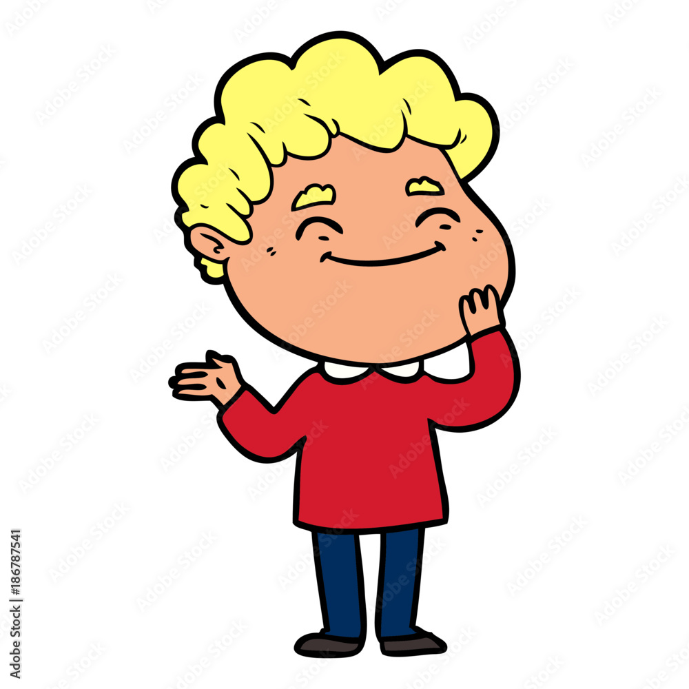 cartoon friendly man cartoon friendly man