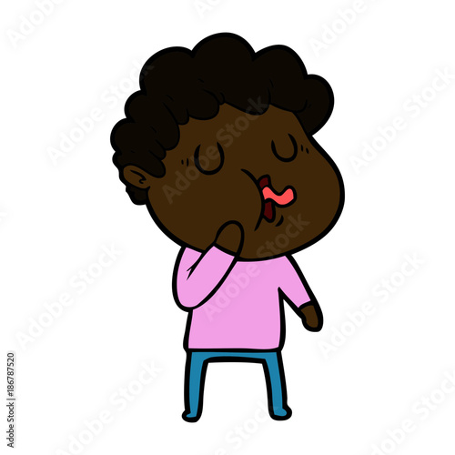 cartoon man singing
