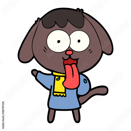 cute cartoon dog