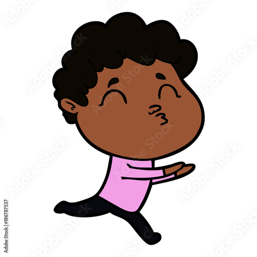 cartoon man pouting