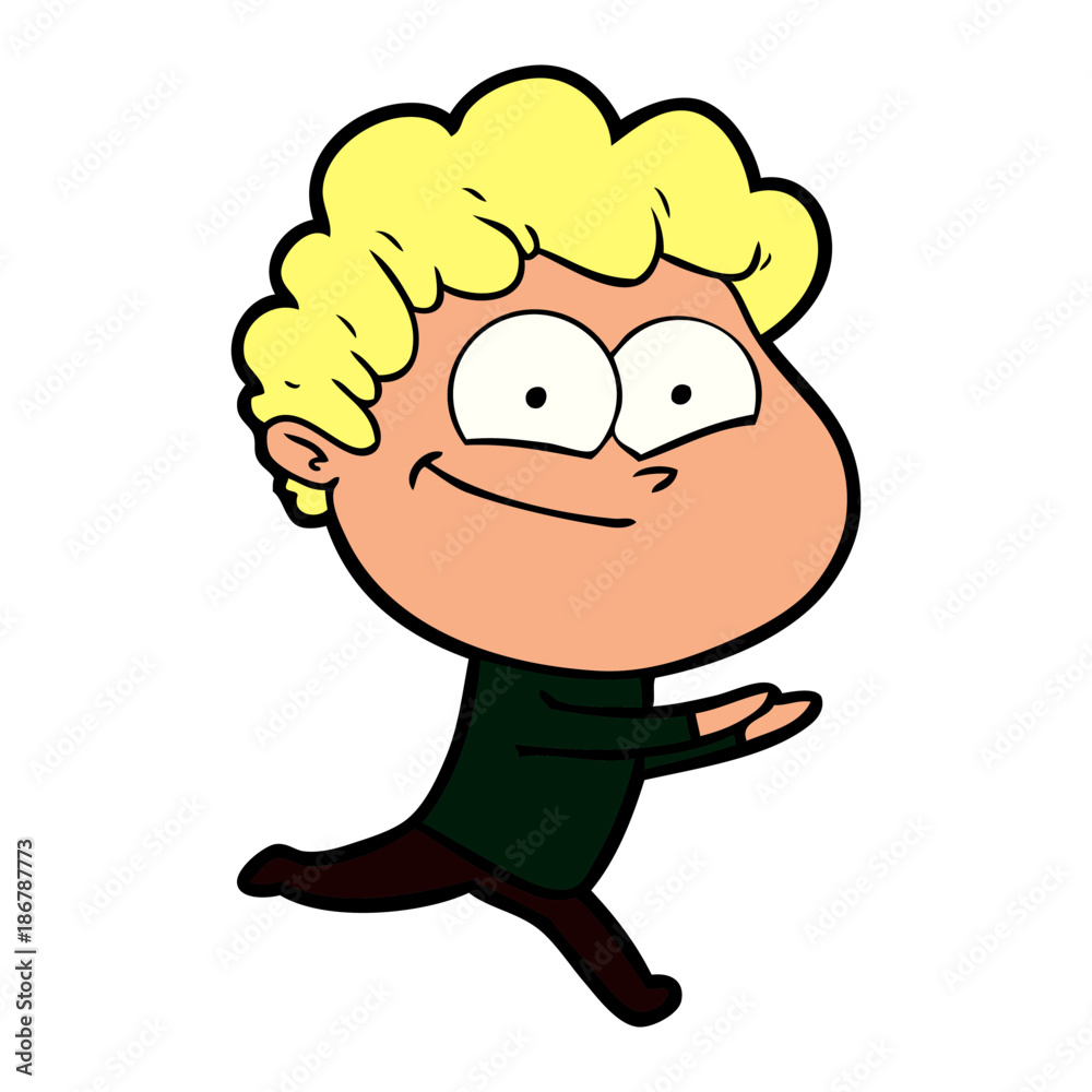 cartoon happy man cartoon happy man