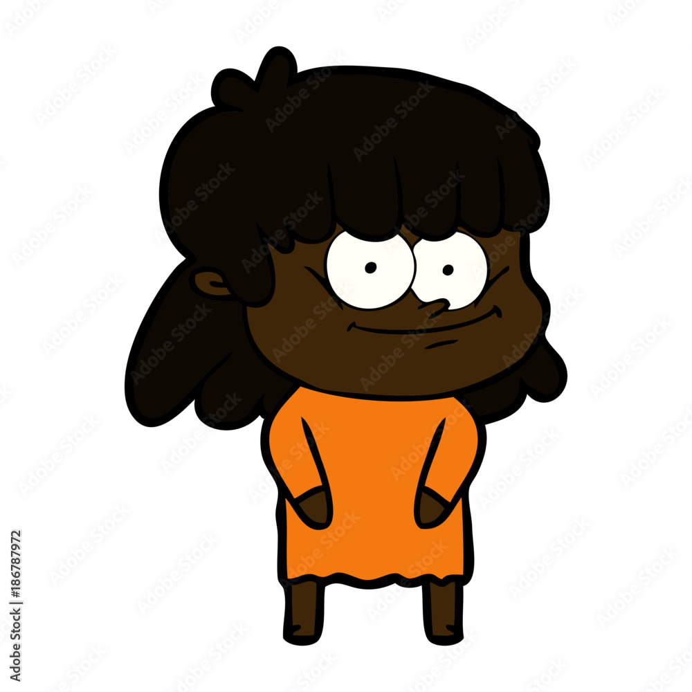 cartoon smiling woman cartoon smiling woman