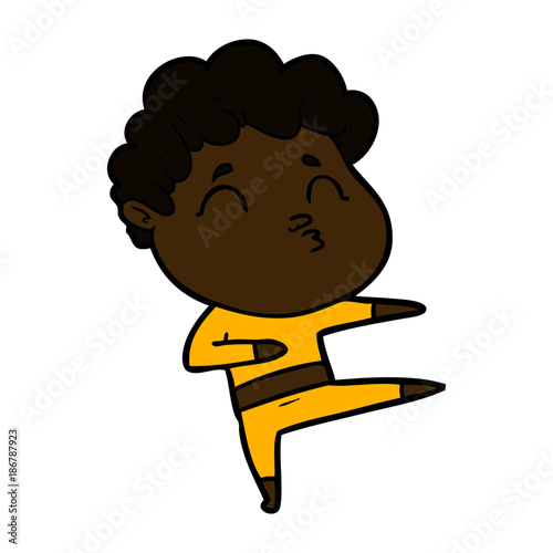 cartoon man pouting