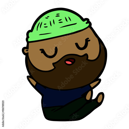 cartoon man with beard