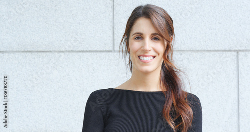 Caucasian woman smile portrait