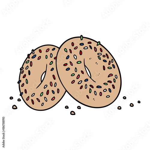 cartoon bagels