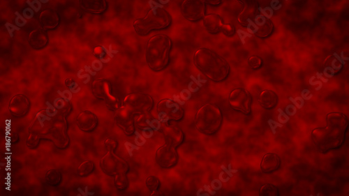 Abstract gooey slime background red