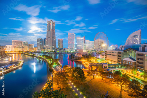 Cityscape of Yokohama in Japan