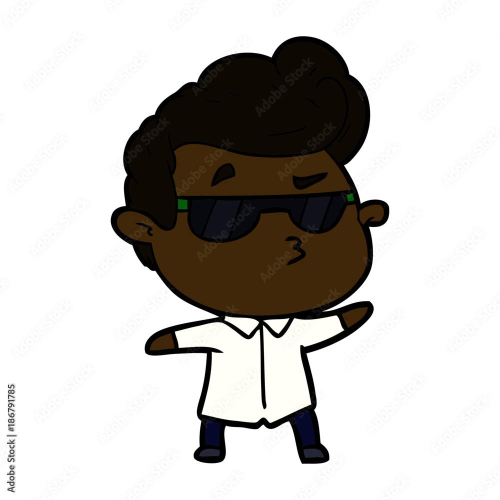 cartoon cool guy cartoon cool guy
