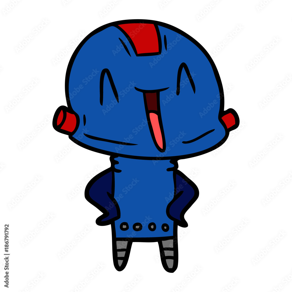 Obraz premium cartoon robot