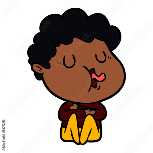 cartoon man singing