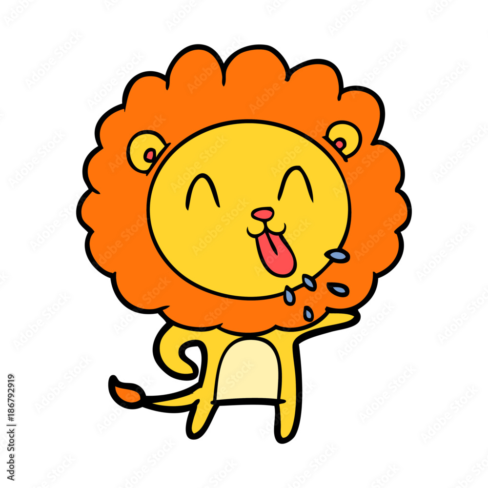 happy cartoon lion happy cartoon lion