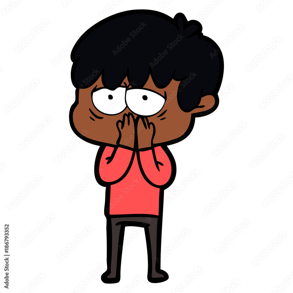 cartoon exhausted boy cartoon exhausted boy
