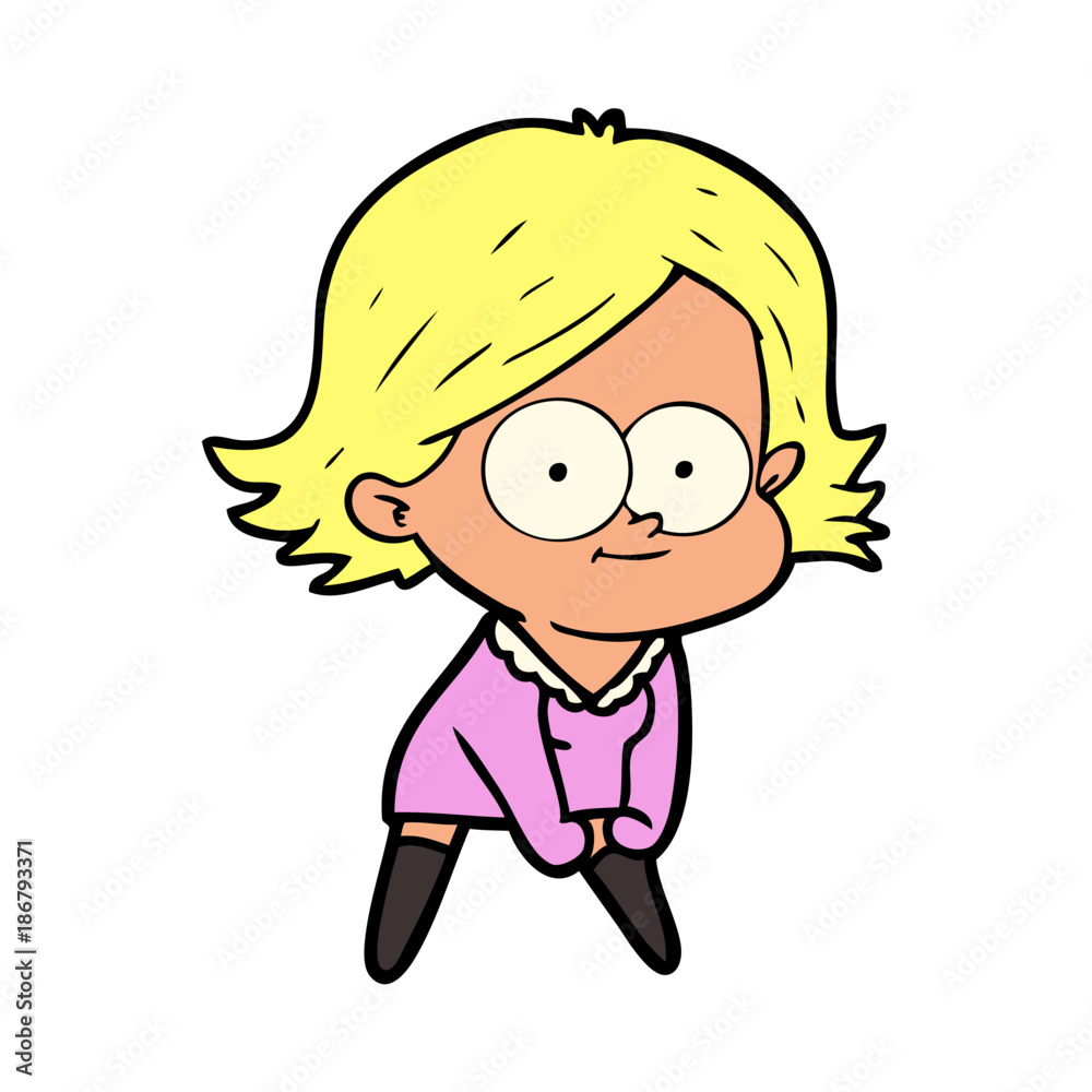 happy cartoon girl happy cartoon girl