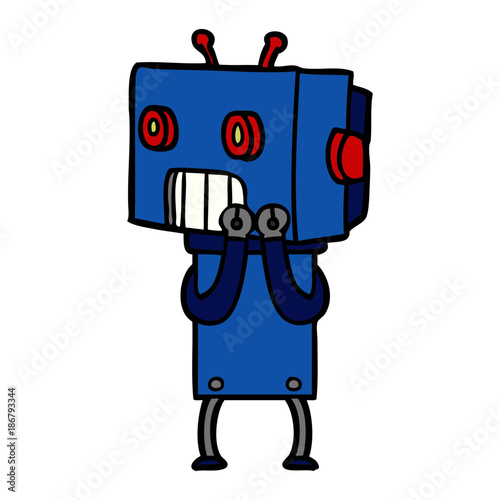 cartoon robot