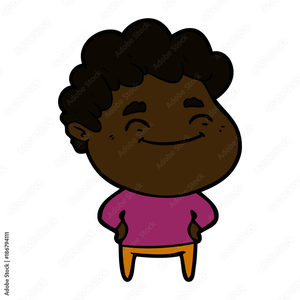 cartoon friendly man cartoon friendly man
