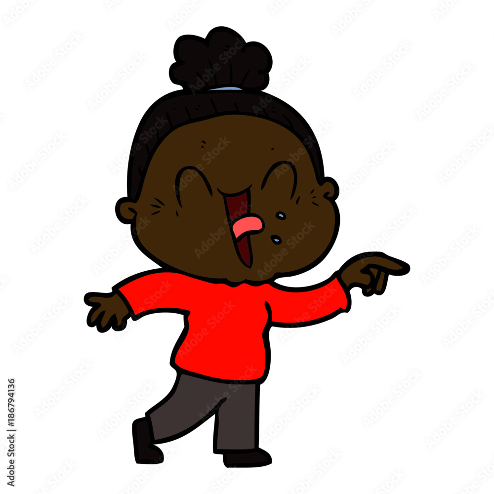 cartoon happy old woman cartoon happy old woman