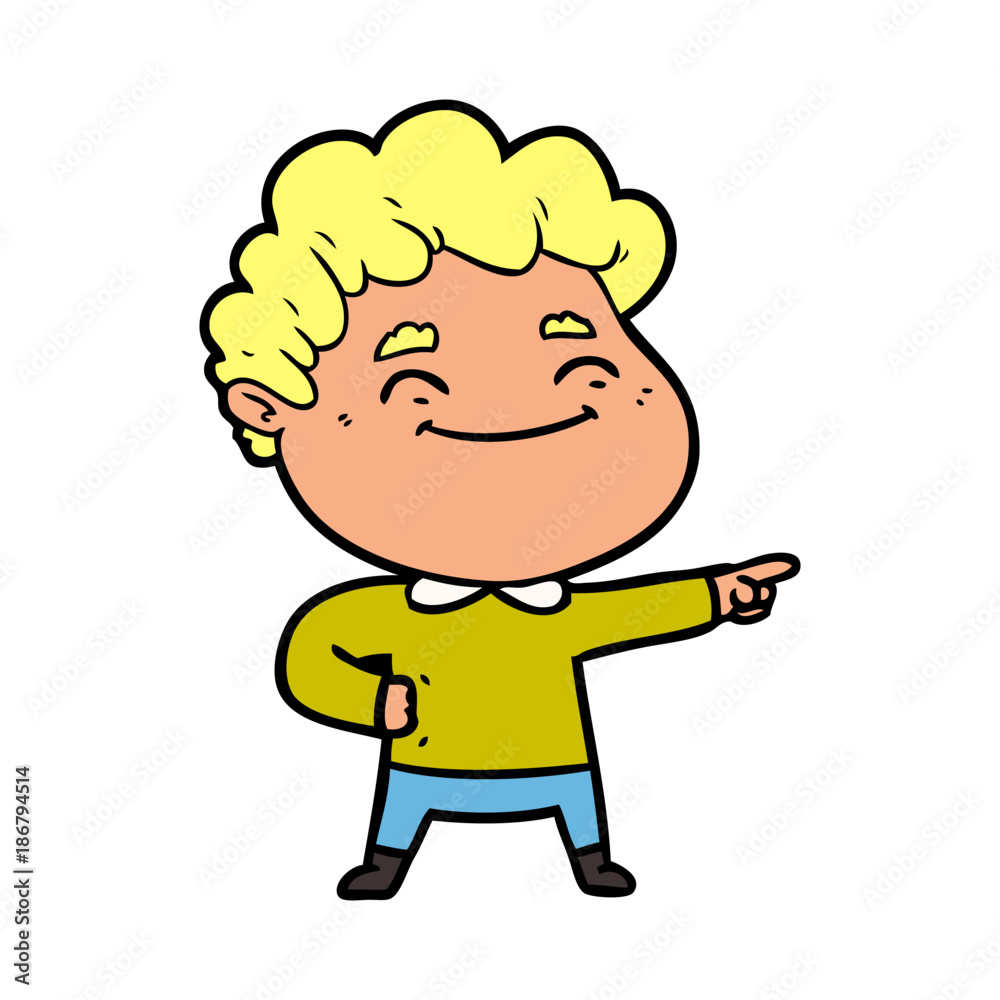 cartoon friendly man cartoon friendly man
