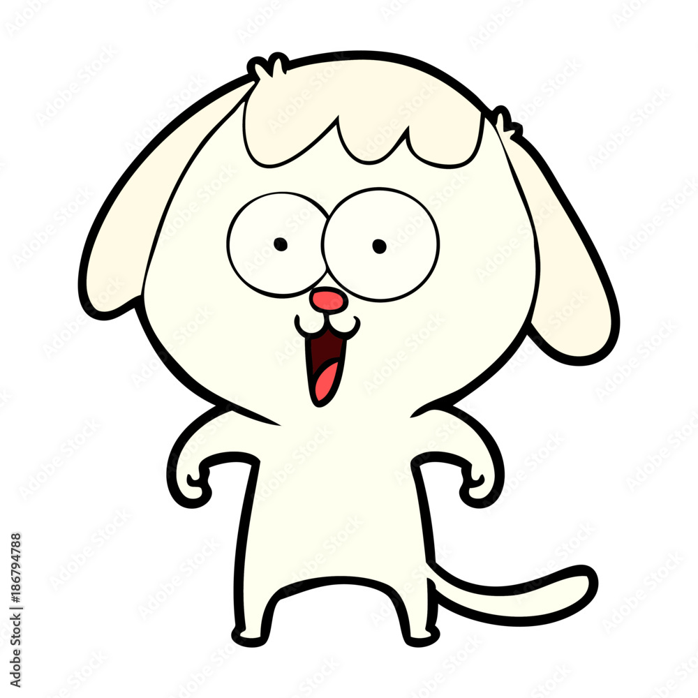 cute cartoon dog