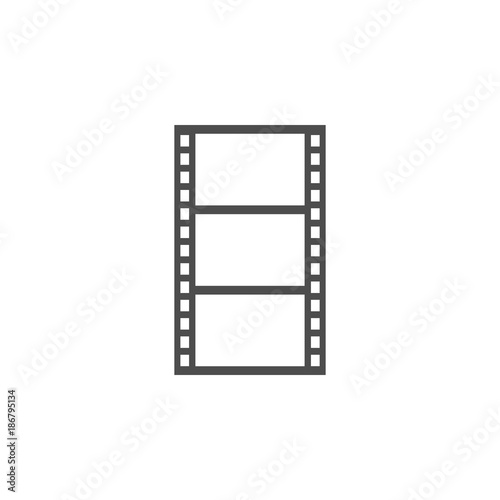 cinematographic tape icon. Cinema element icon. Premium quality graphic design. Signs, outline symbols collection icon for websites, web design, mobile app, info graphics