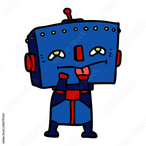 cartoon robot