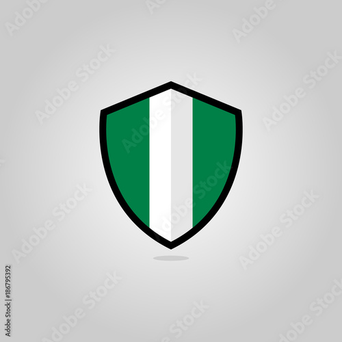 Nigerian Flag Flat Vector Shield Badge Free Download Nigerian Flag Flat Vector Shield Badge - GFXLoad