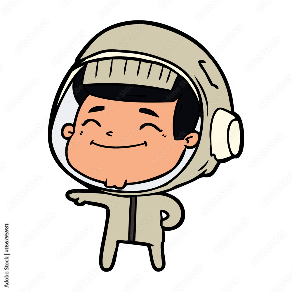 happy cartoon astronaut happy cartoon astronaut