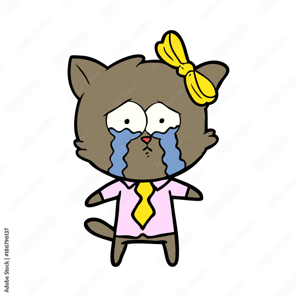 Obraz premium cartoon cat