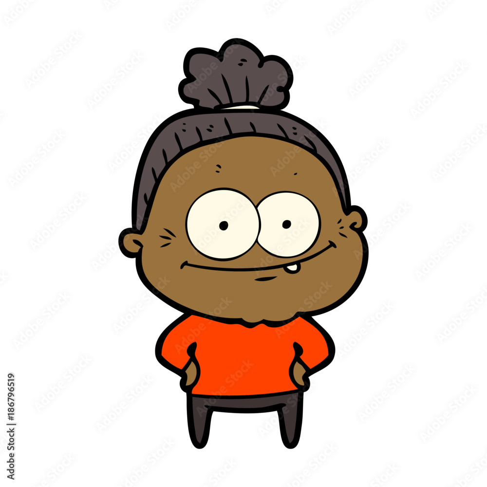 cartoon happy old woman cartoon happy old woman