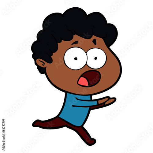 cartoon man gasping in surprise